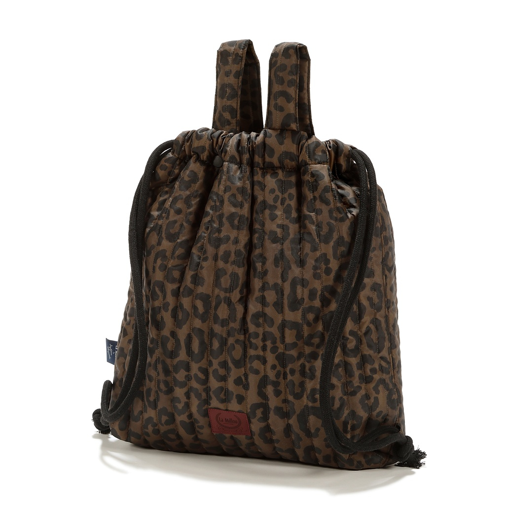 Stroller Backpack Nylon LEOPARD CHOCO