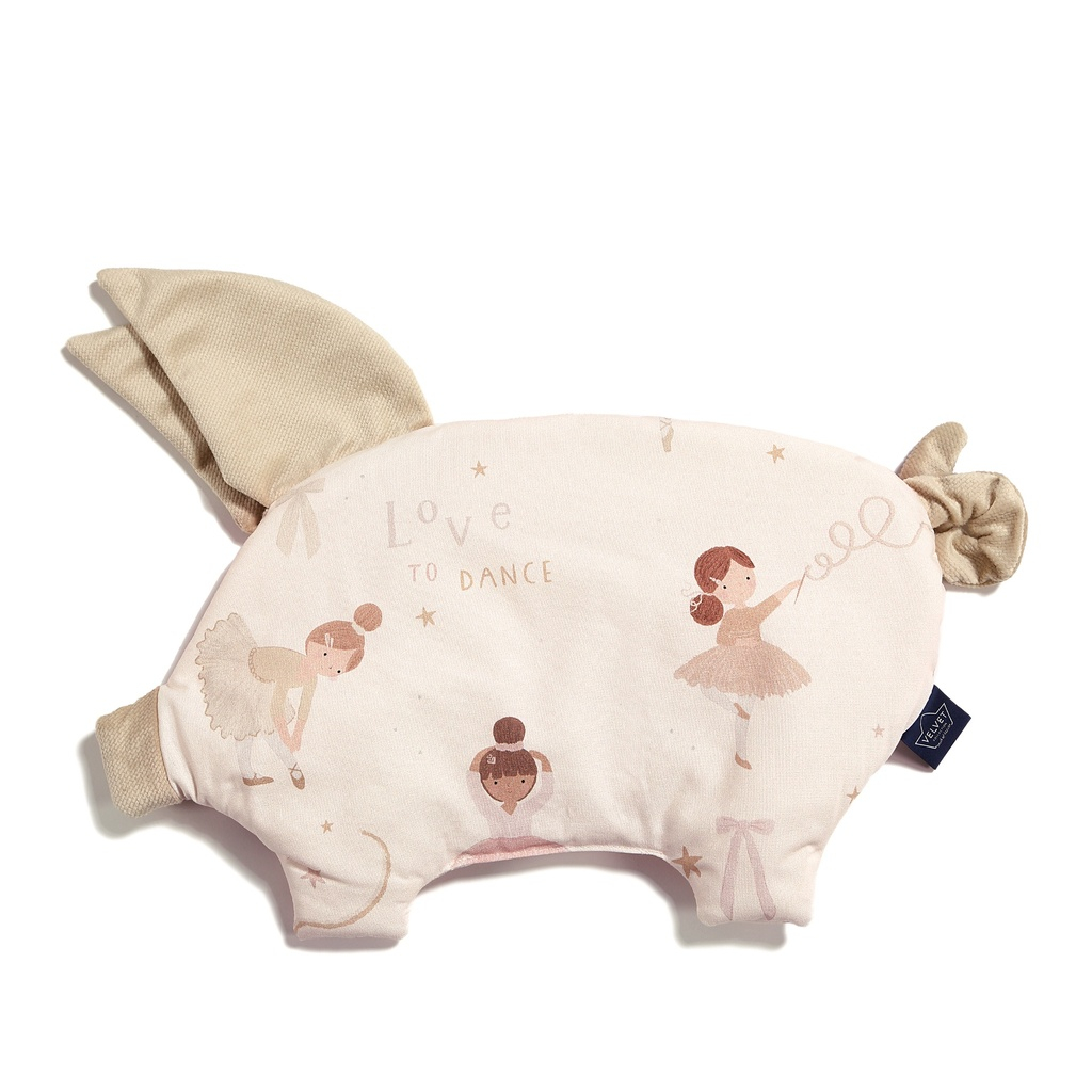 Pillow Sleepy Pig Velvet BALLERINE