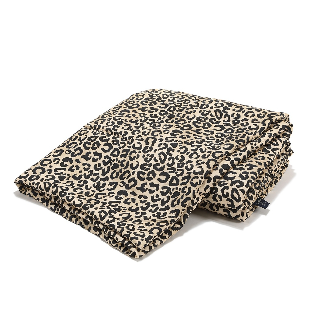 Bamboo Duvet LEOPARD CREAM by Magdalena Lamparska
