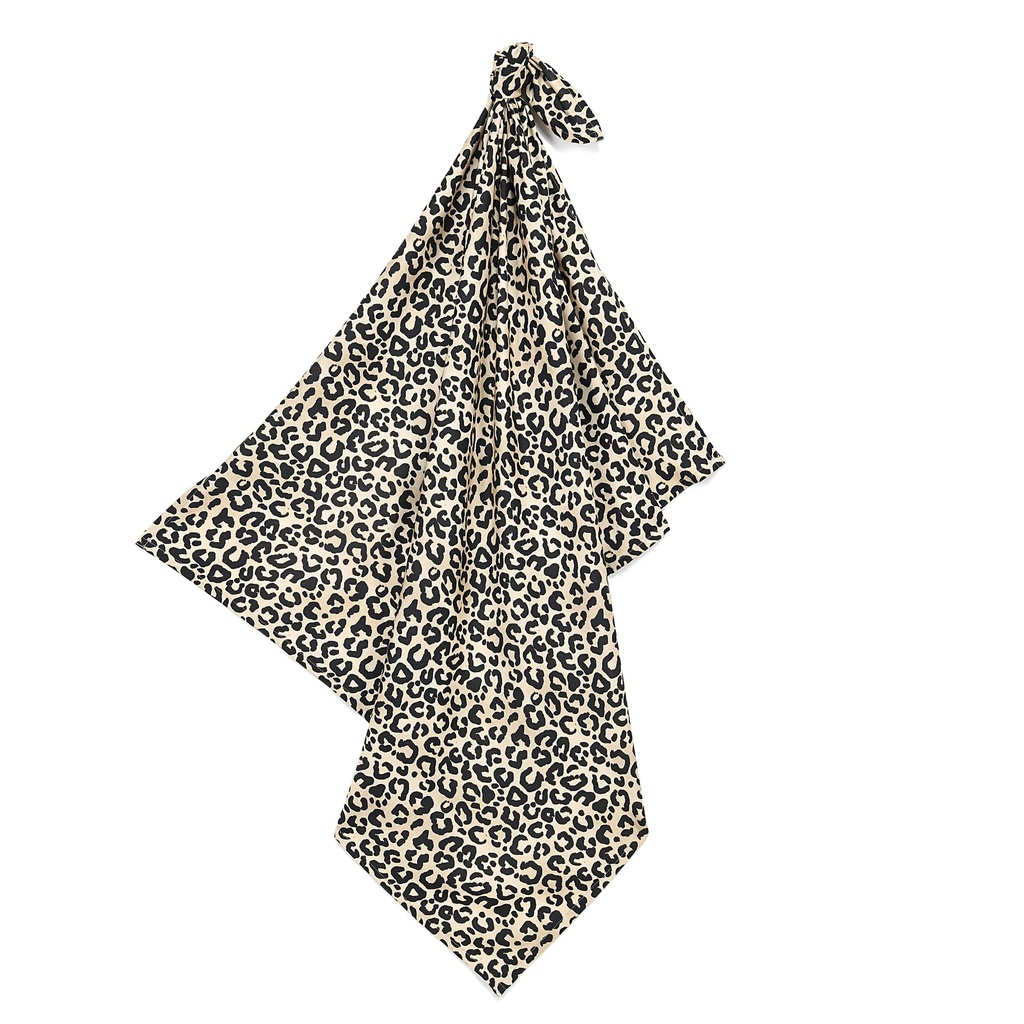Bamboo Swaddle LEOPARD CREAM
