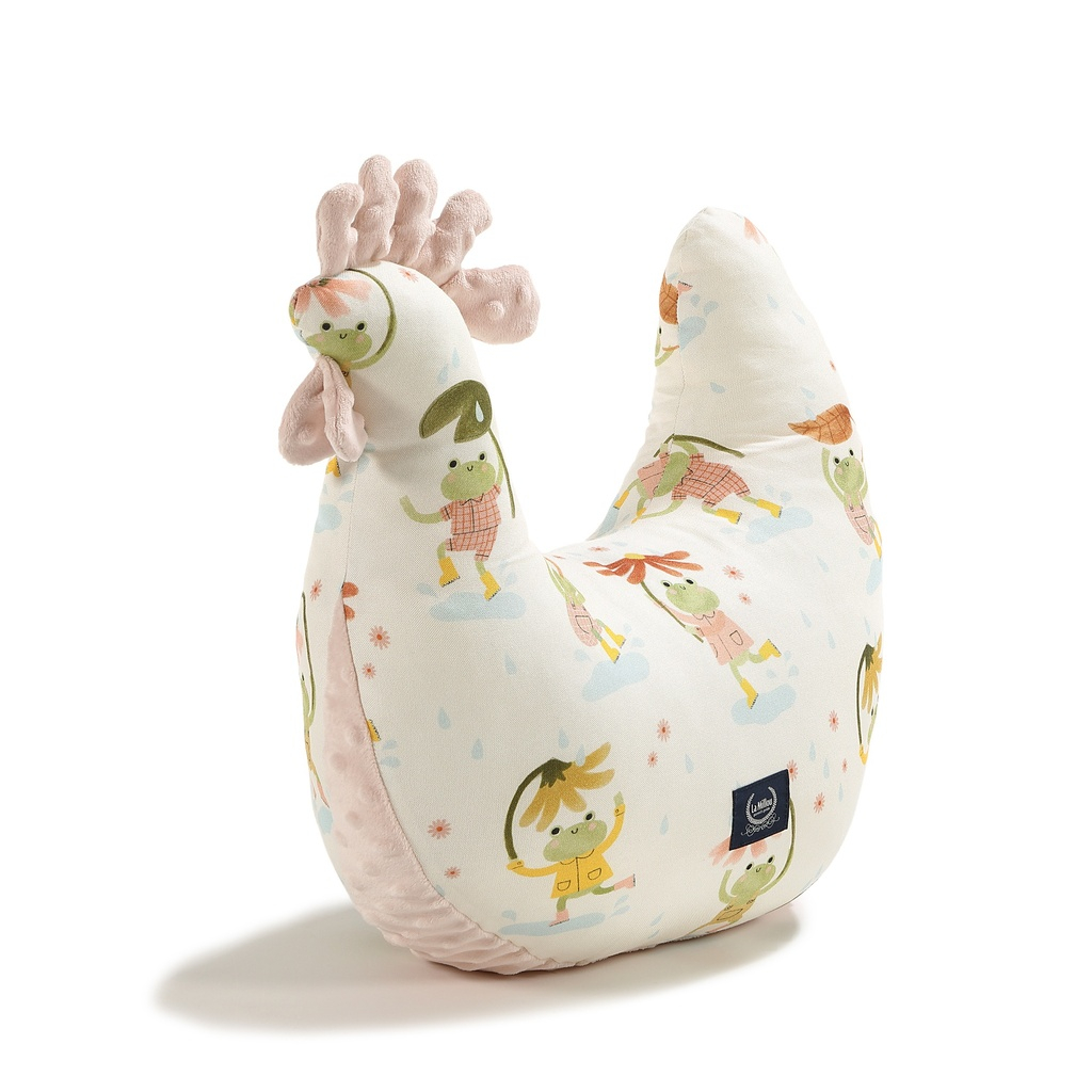 Grandma Dana's Hen Pillow Bamboo FROGS