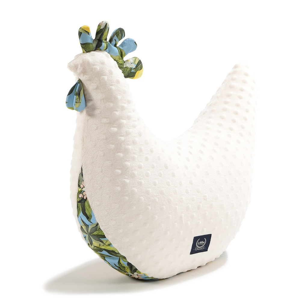 Grandma Dana's Hen Pillow Minky POSITANO