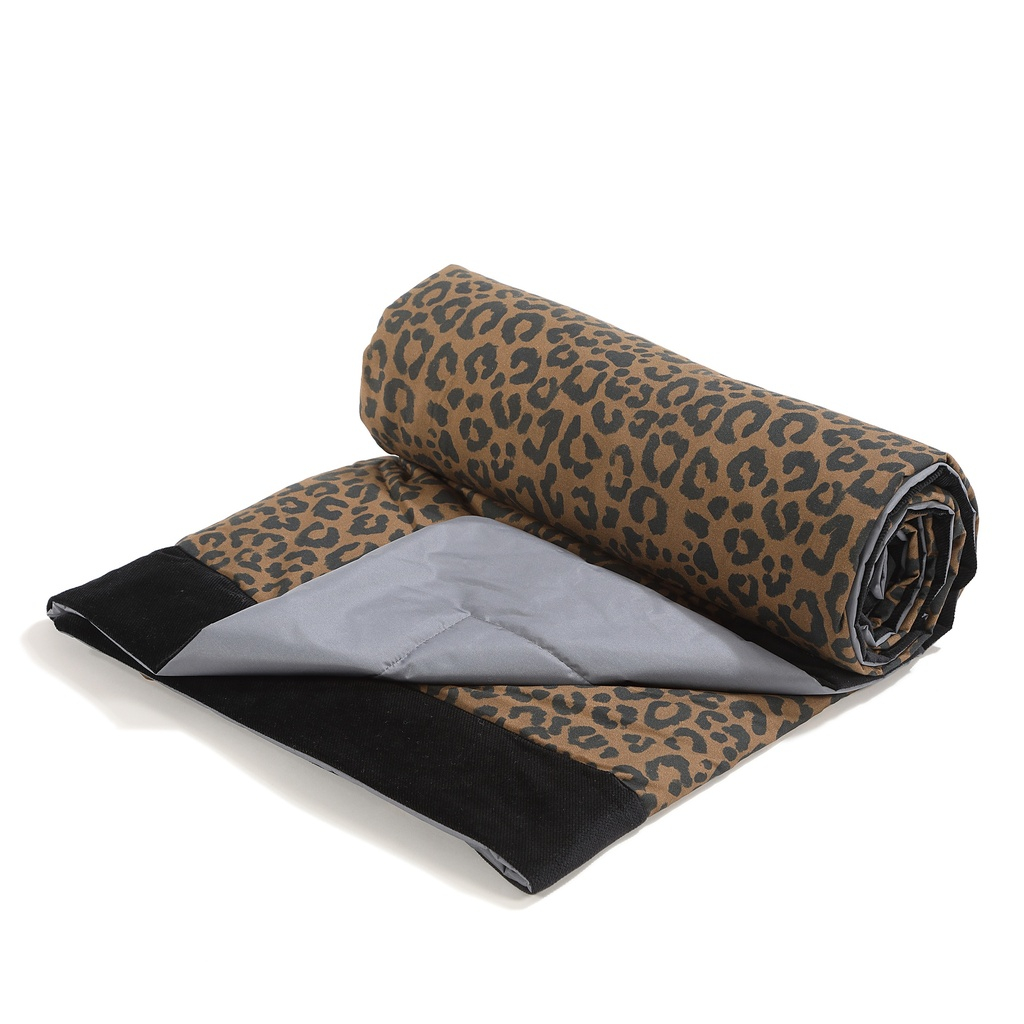 Picnic Quilt LEOPARD CHOCO